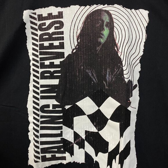 Falling In Reverse 21 Chequered Rock Band T-Shirt XL - Picture 2 of 4